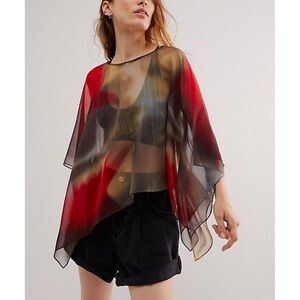 Free people angel wing poncho